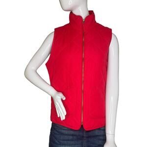 Francesca’s Miami Collection NWT Quilted Vest Zipper Down 2 Front Pocket…